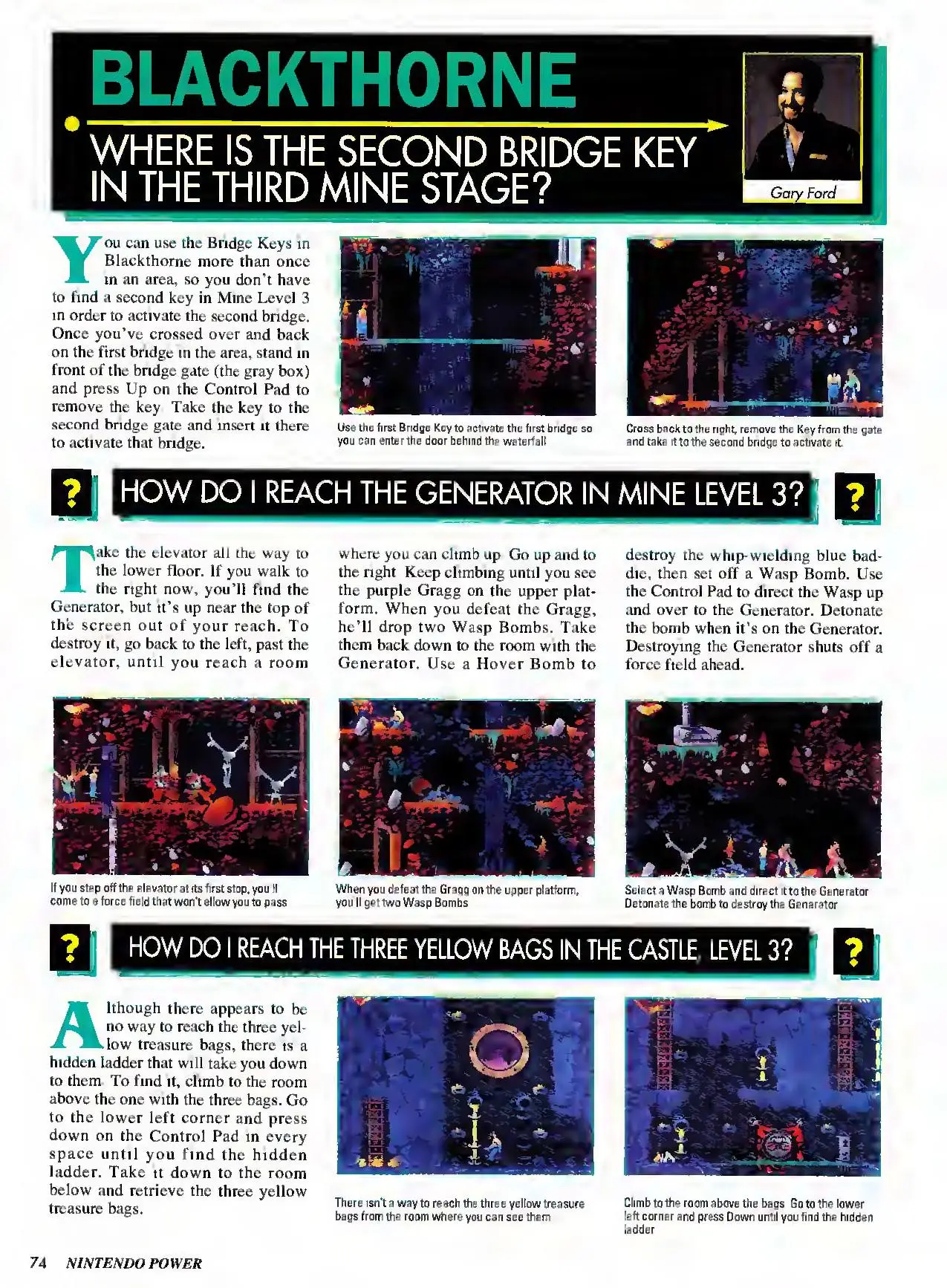 Counselor's Corner from Nintendo Power issue 67, page 74