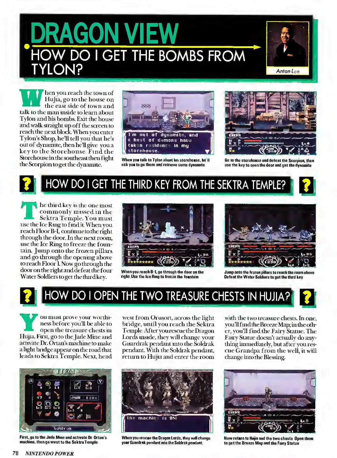 Counselor's Corner from Nintendo Power issue 69, page 78