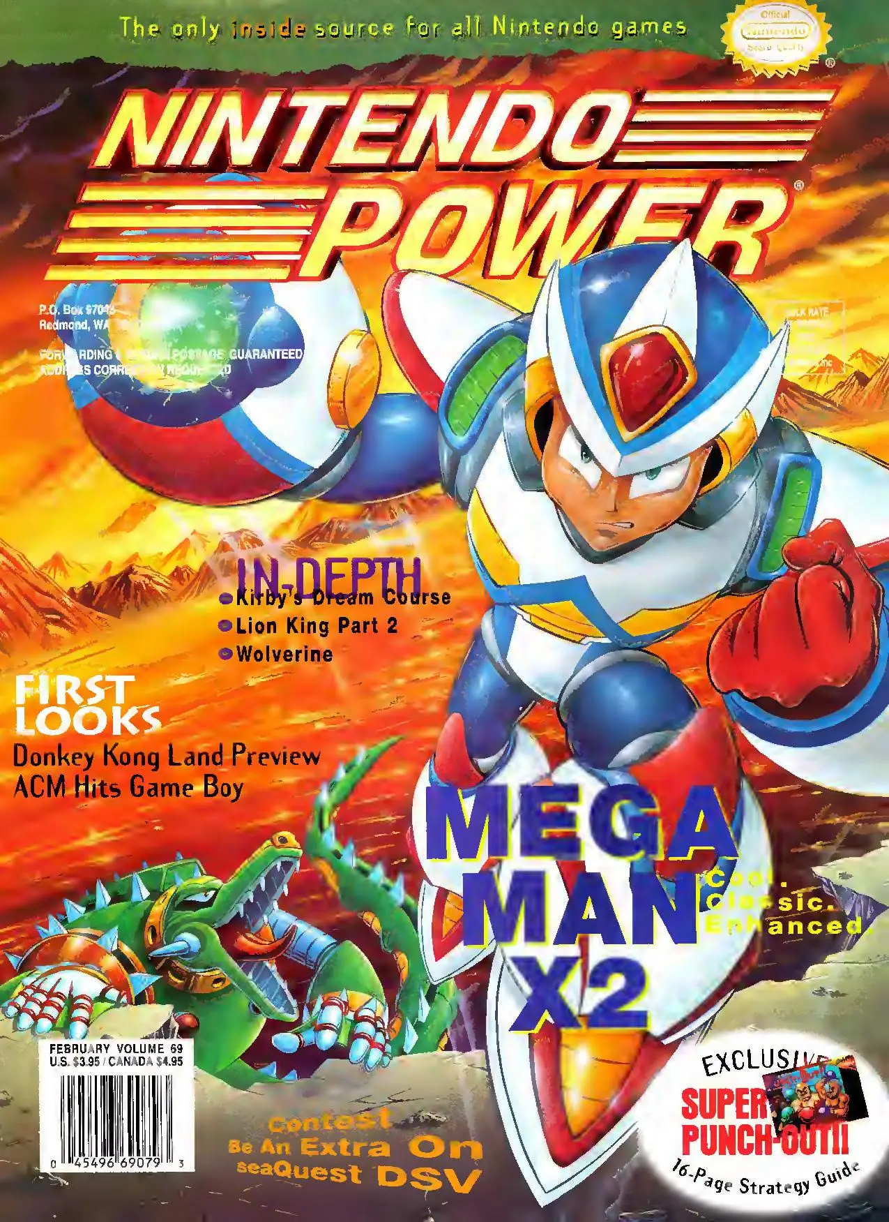 Nintendo Power issue 69 cover — Mega Man X2