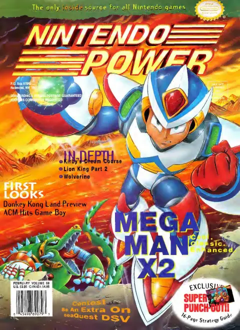 Nintendo Power issue 69 cover — Mega Man X2