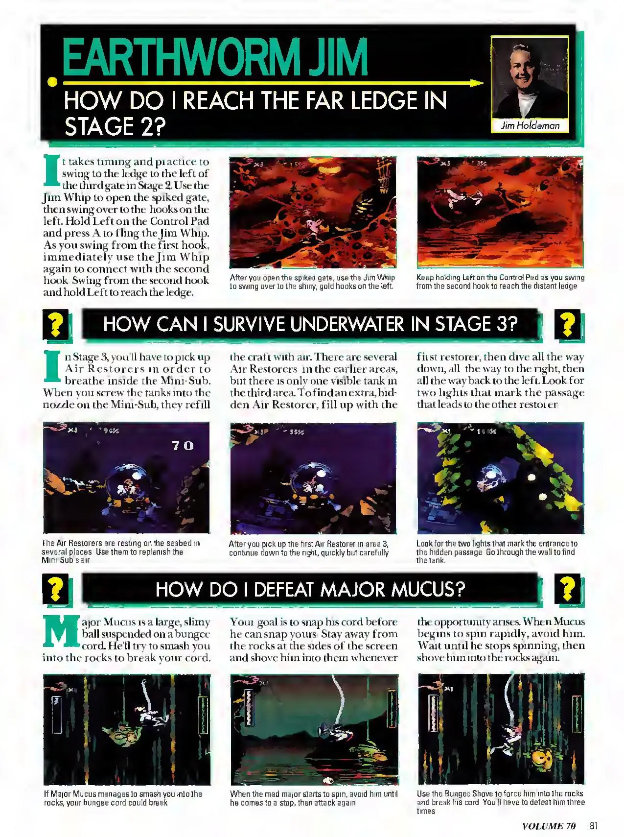 Counselor's Corner from Nintendo Power issue 70, page 81