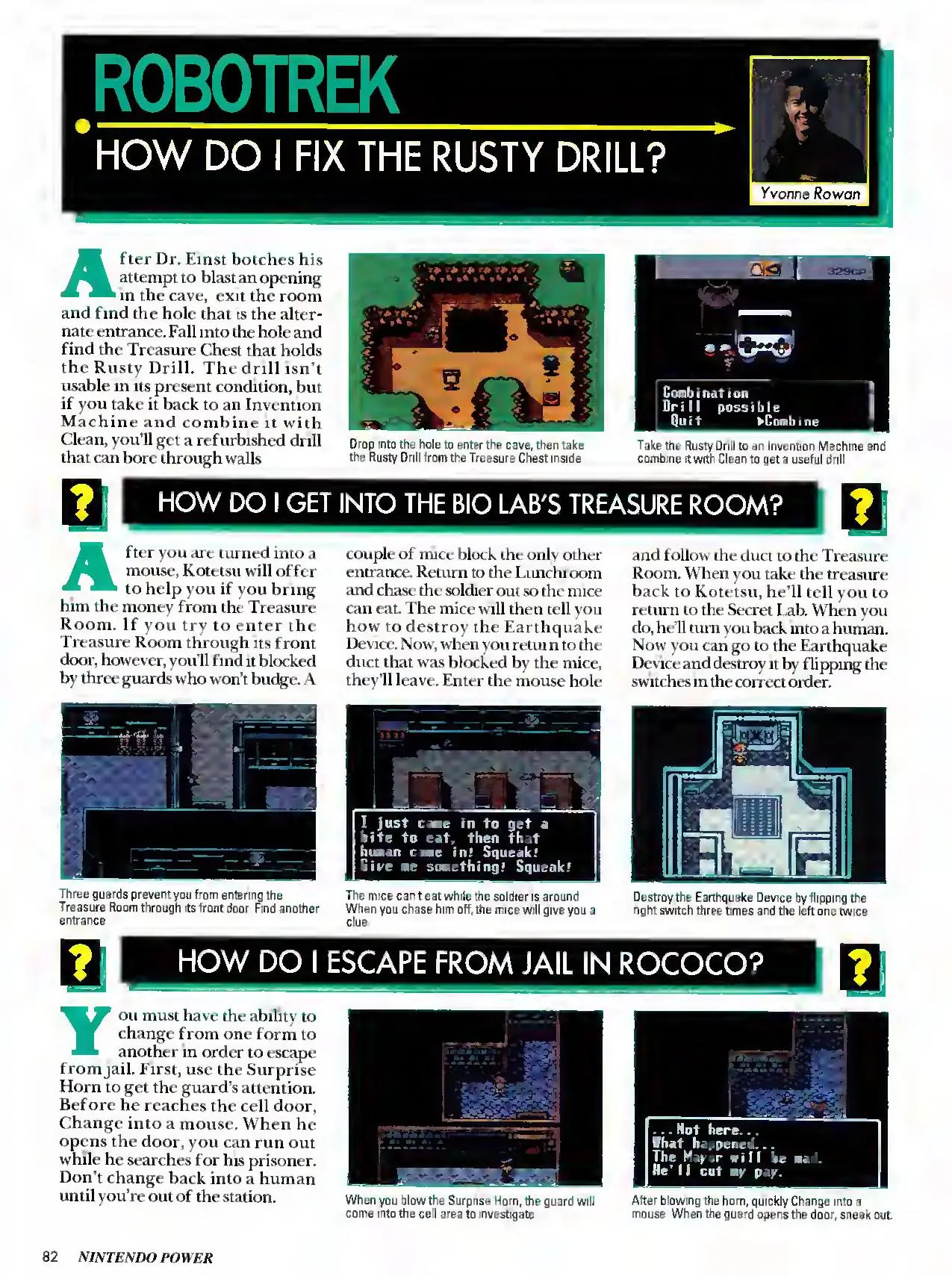 Counselor's Corner from Nintendo Power issue 70, page 82