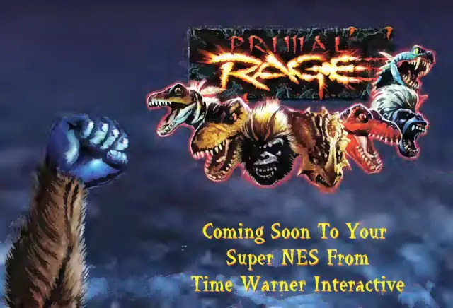 Pull-out poster from Nintendo Power issue 73 — Primal Rage