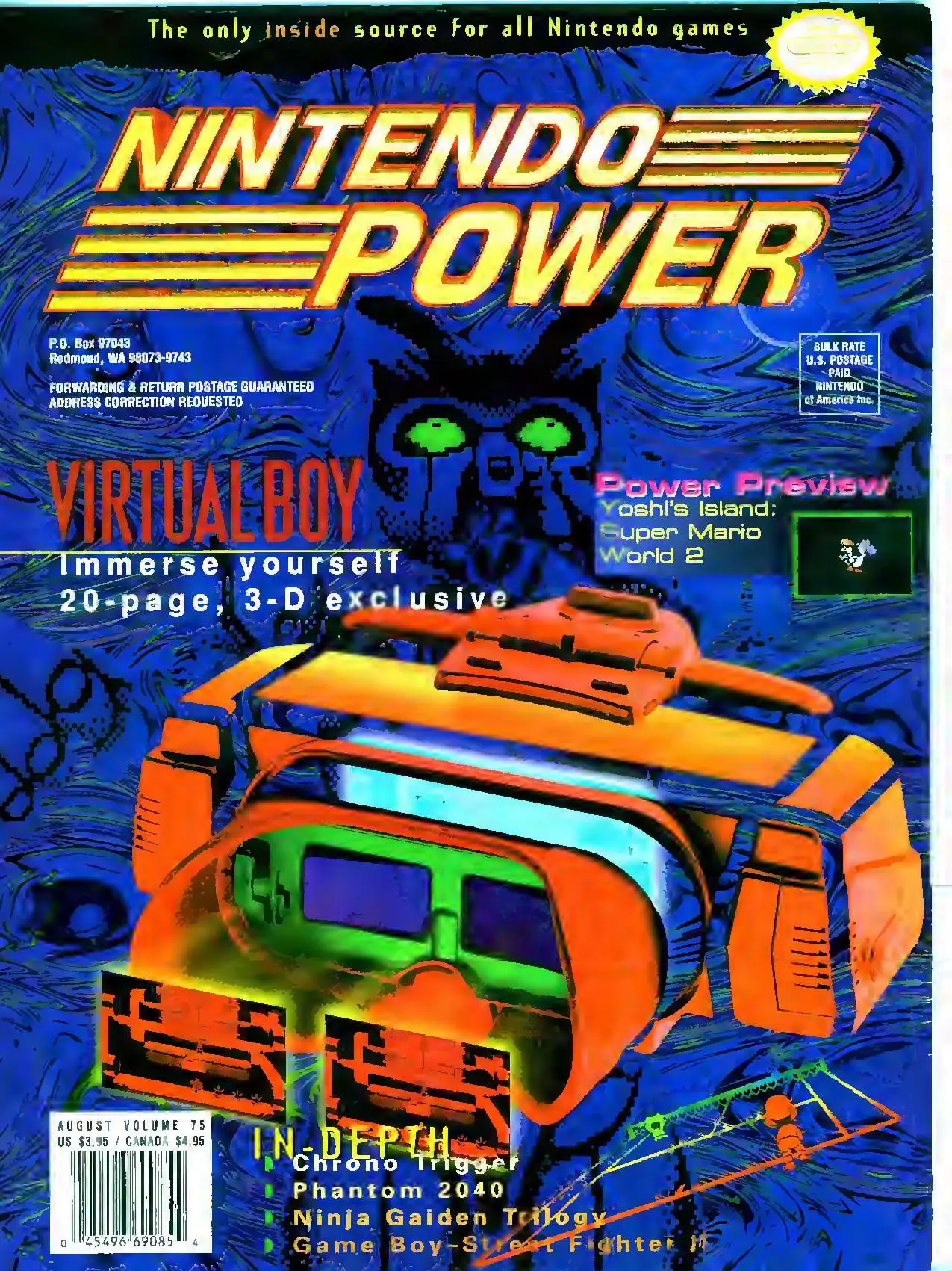 Nintendo Power issue 75 cover — Virtual Boy
