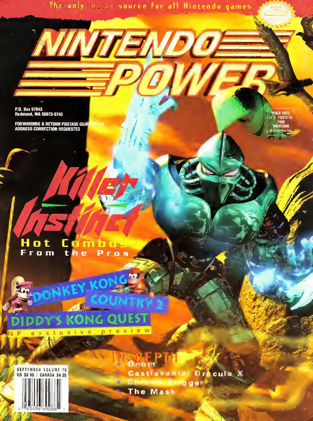 Nintendo Power issue 76 cover — Killer Instinct
