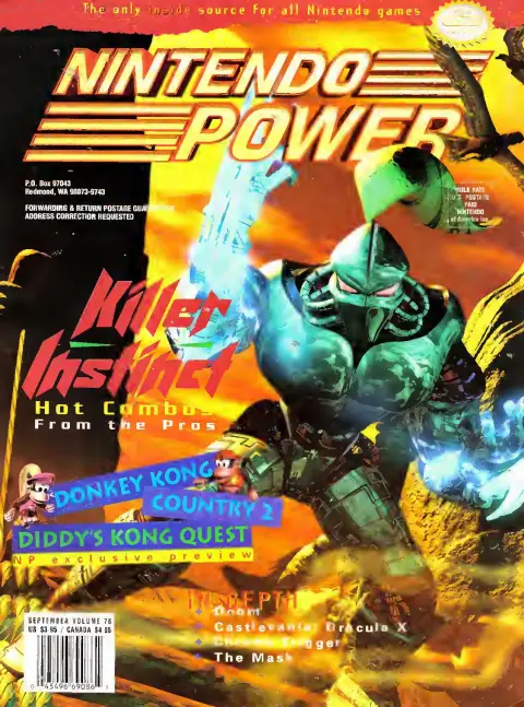 Nintendo Power issue 76 cover — Killer Instinct