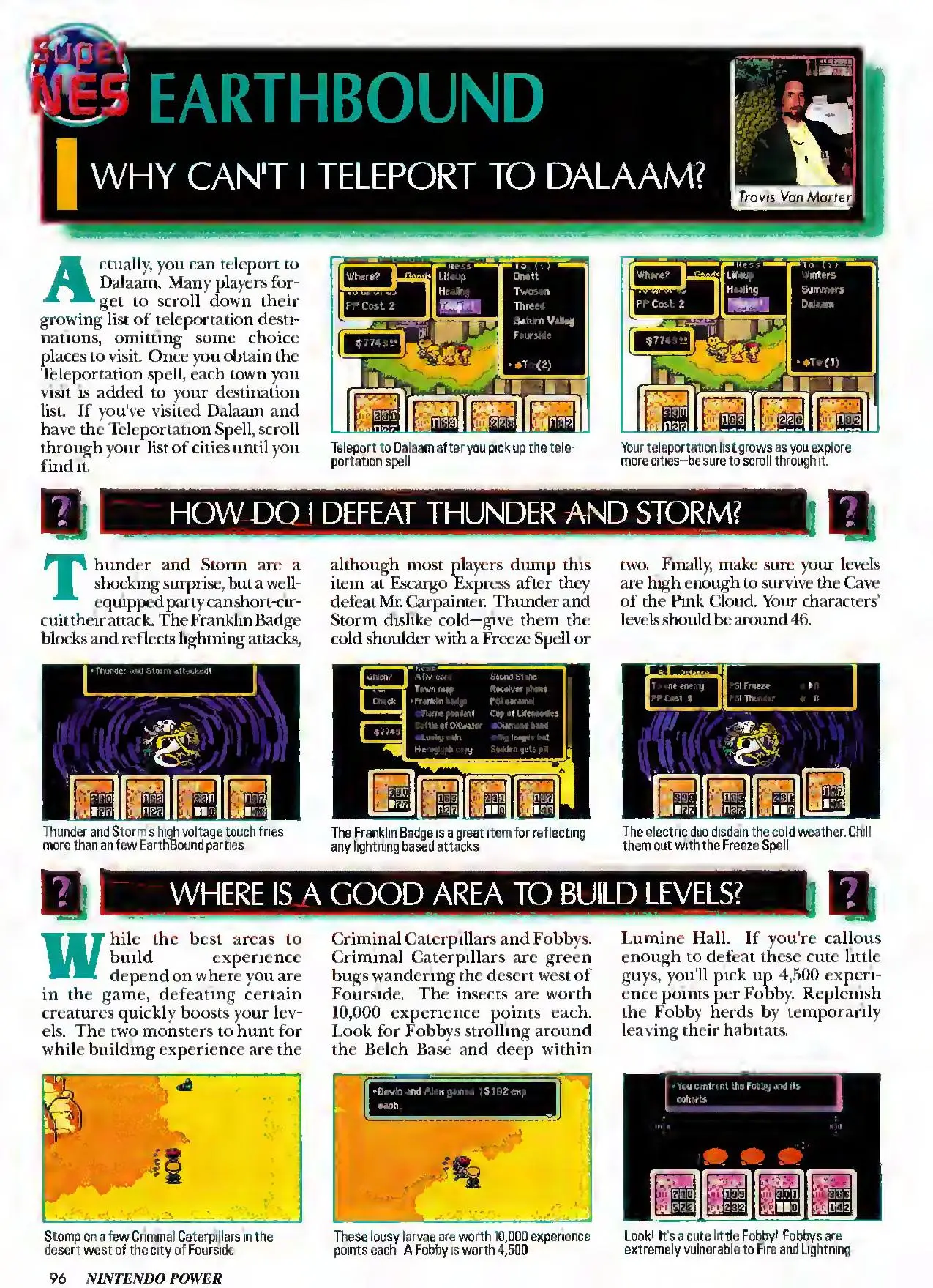 Counselor's Corner from Nintendo Power issue 77, page 102