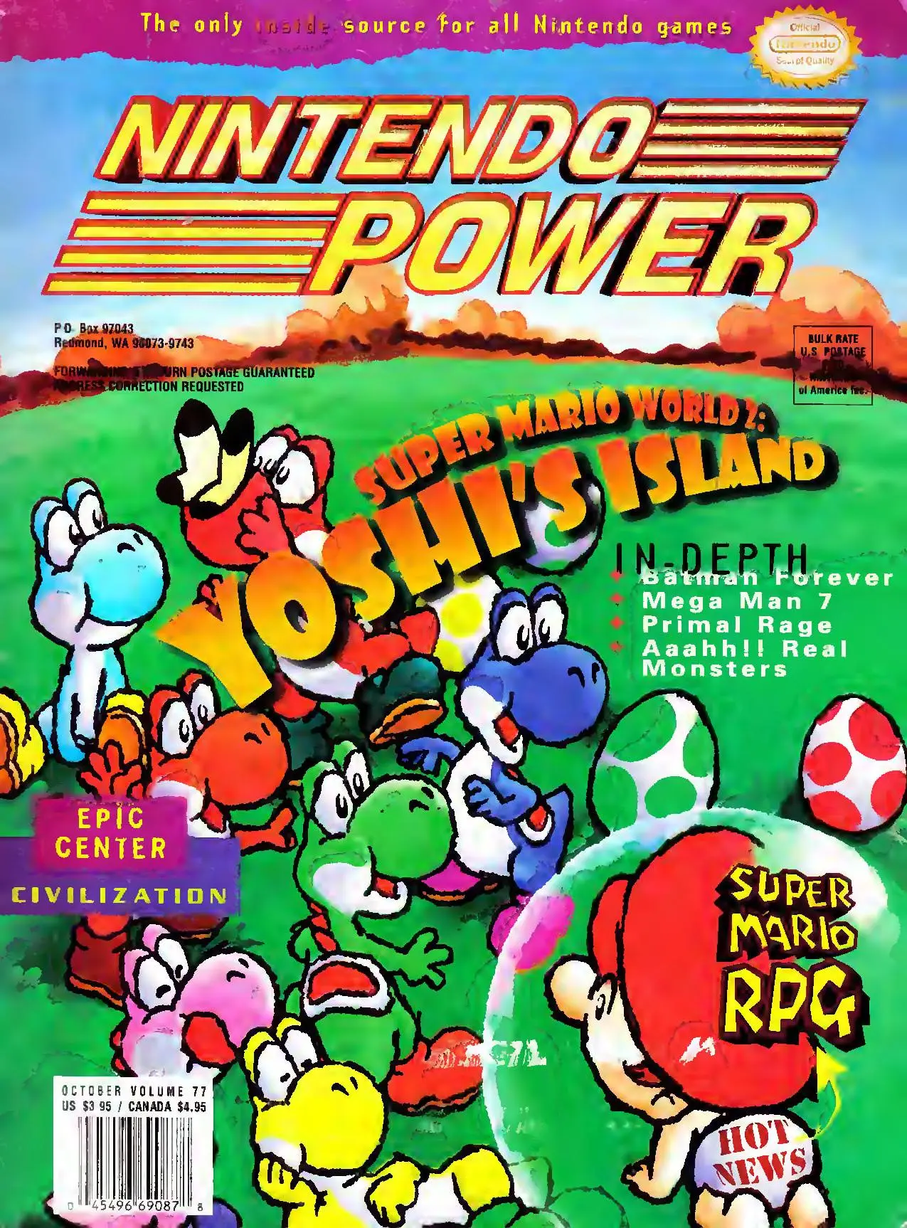 Nintendo Power issue 77 cover — Super Mario World 2