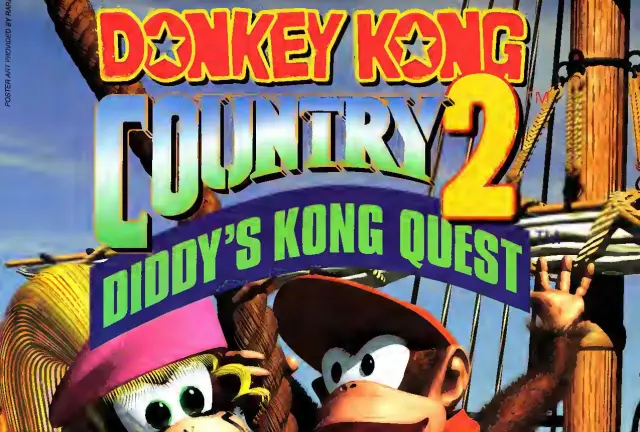 Pull-out poster from Nintendo Power issue 78 — Donkey Kong Country 2: Diddy's Kong Quest