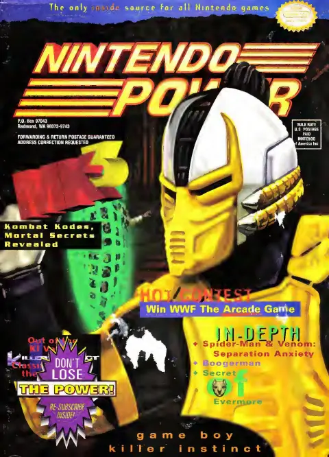 Nintendo Power issue 78 cover — Mortal Kombat 3