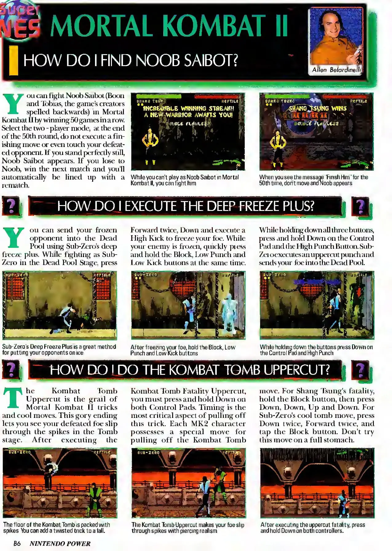 Counselor's Corner from Nintendo Power issue 79, page 86