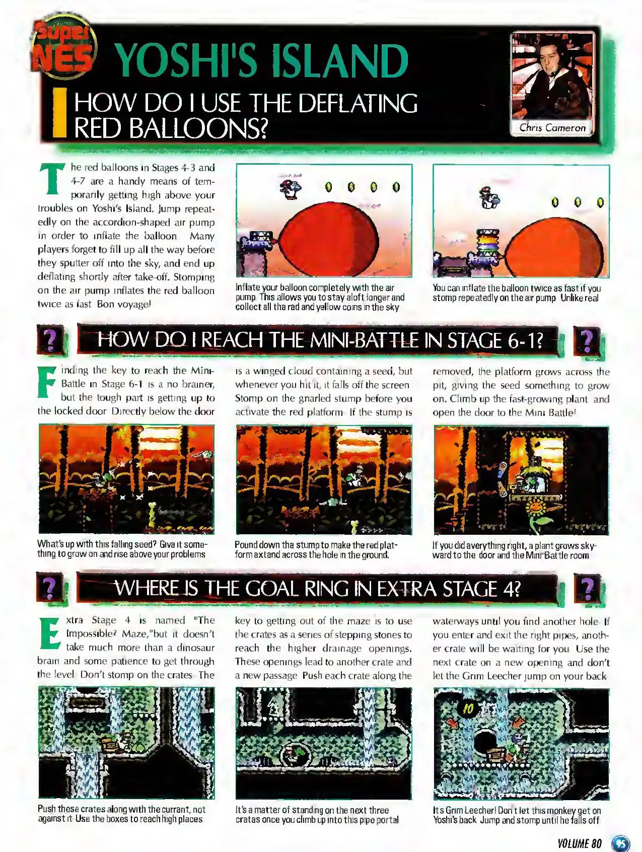 Counselor's Corner from Nintendo Power issue 80, page 7